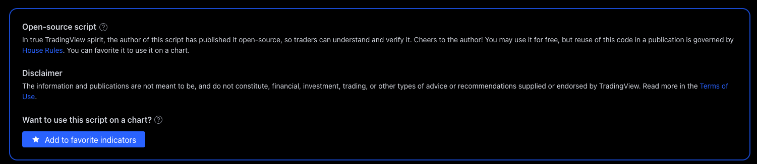 Tradingview - Add script to your favourites list